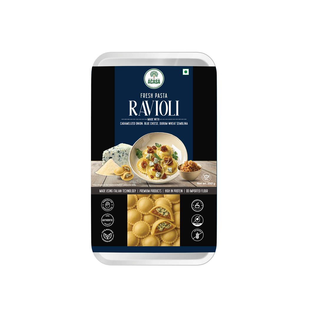 Little Italy's Acasa Fresh Pasta Ravioli Caramelized Onion and Blue Cheese 200g